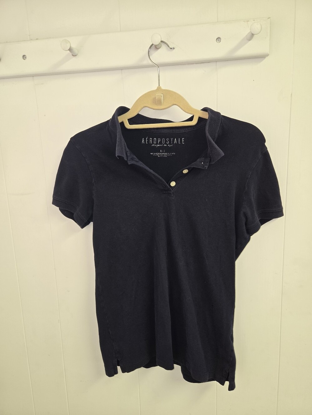 Aeropostale Black Short Sleeve Polo for Kids